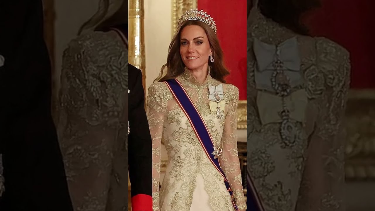 Princesa Kate con tiara en la Cena de Gala de los Trump