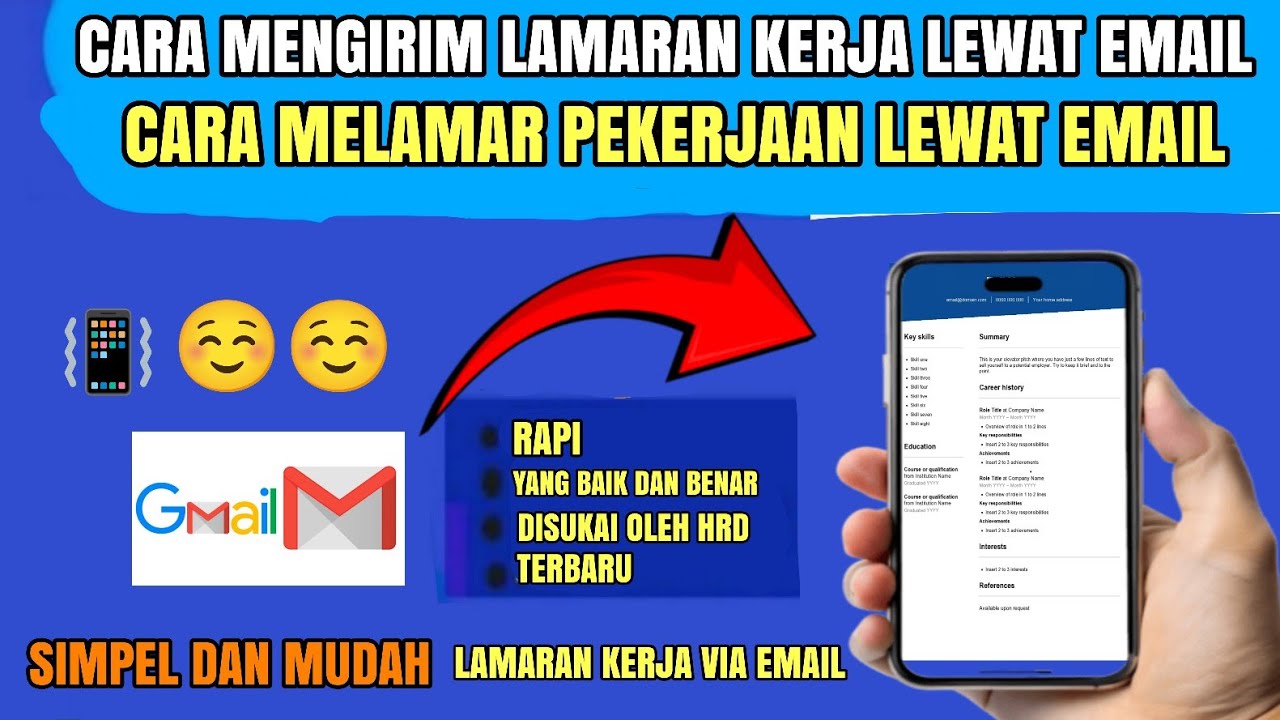 Cara Melamar kerja lewat email |Cara mengirim Lamaran Kerja lewat Email