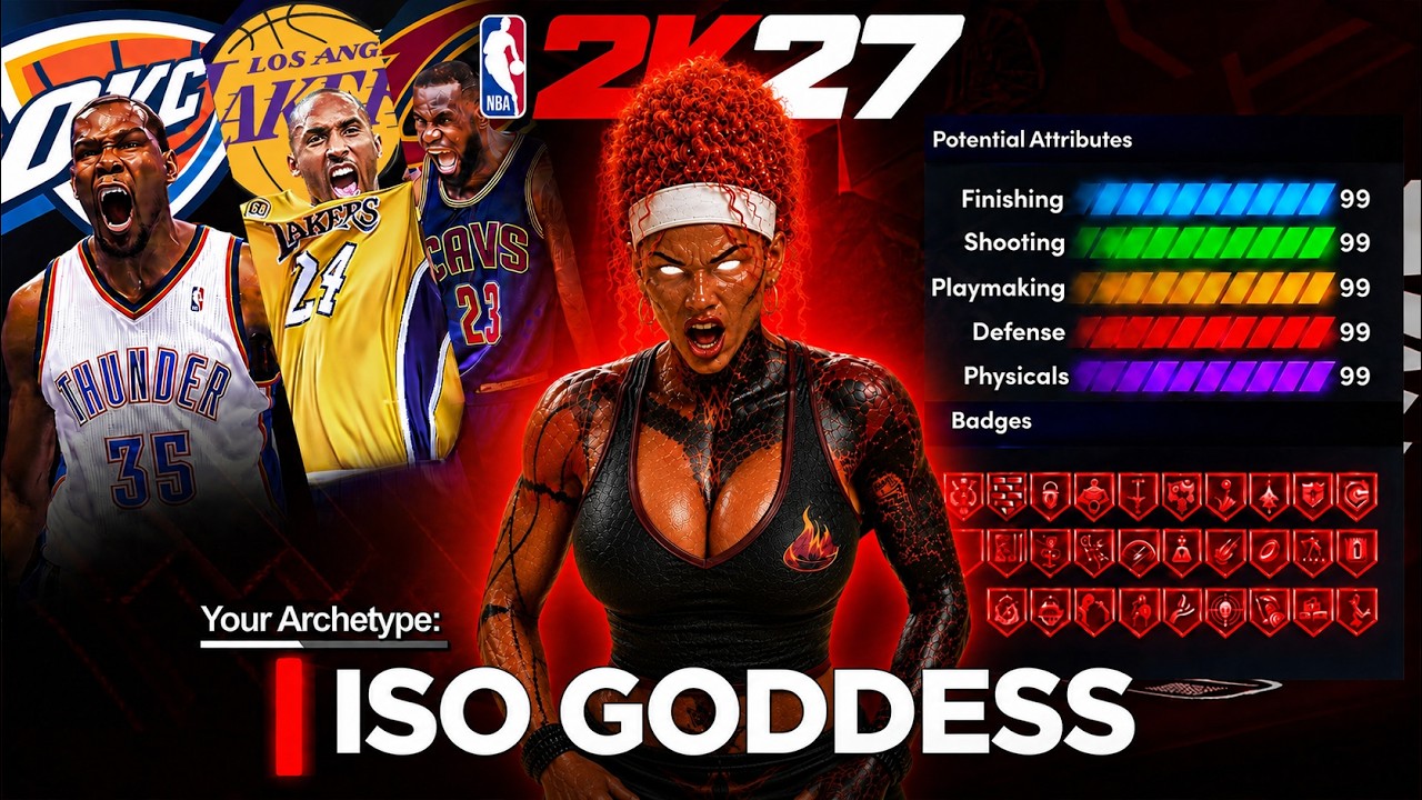 Эта женская сборка полубогини с ISO сломает NBA 2K27! Как создать лучшую женскую сборку ISO-богин...