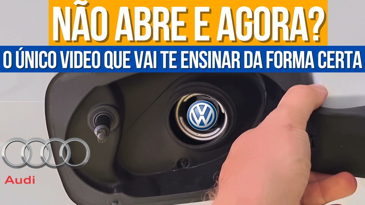 Porta de Combustível Audi Presa!! Não abre!!! | Tanque de combustível Audi E VW  PASSO A PASSO