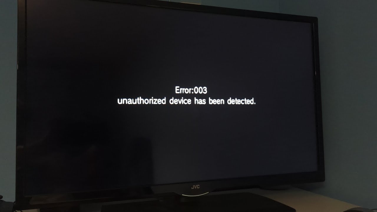 Nintendo Wii - Error 003 (Unauthorised device) on modded device