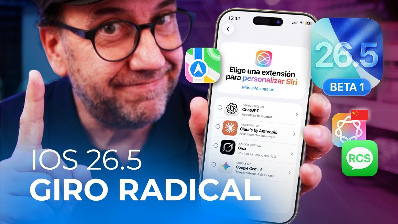 iOS 26.5 Beta 1: &iquest;Siri con ChatGPT, Gemini o Claude? Lo que prepara Apple