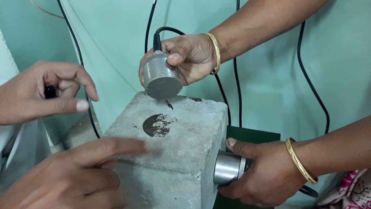 Ultrasonic pulse velocity Test