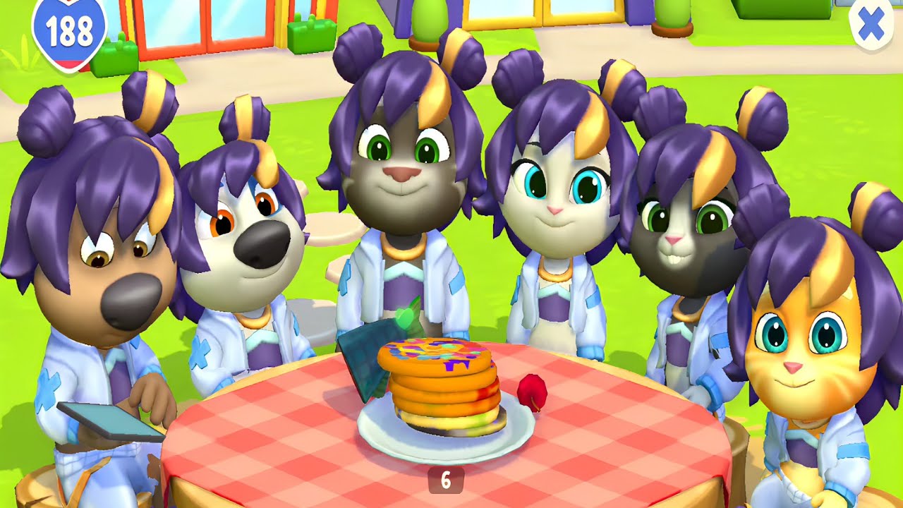 Funny Food in My Talking Tom Friends 2 Spring update K-pop outfit unlocked Gameplay Android ios 