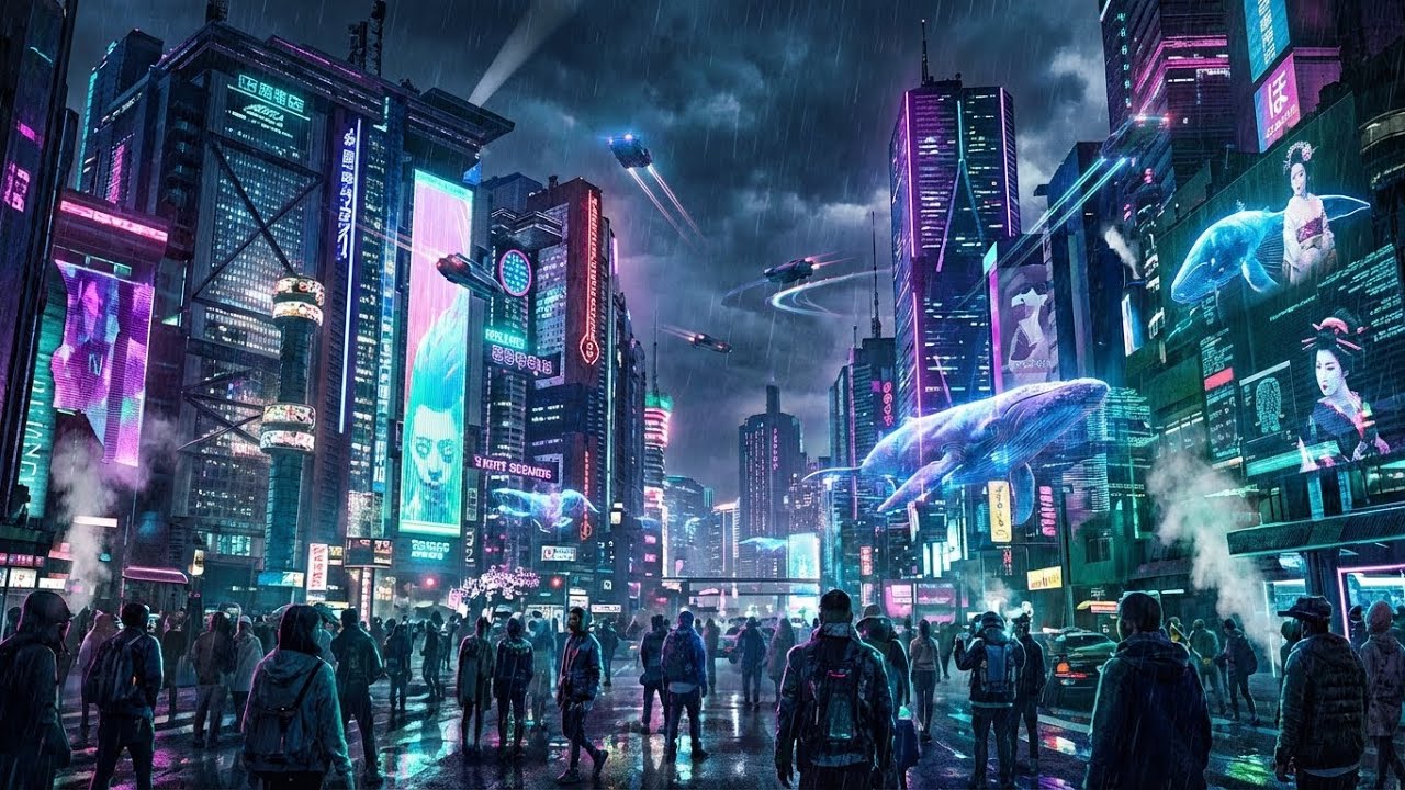 Most Cyberpunk City in the World 🌃 | Neon Future Mega City | Sci-Fi Cyberpunk Ambience