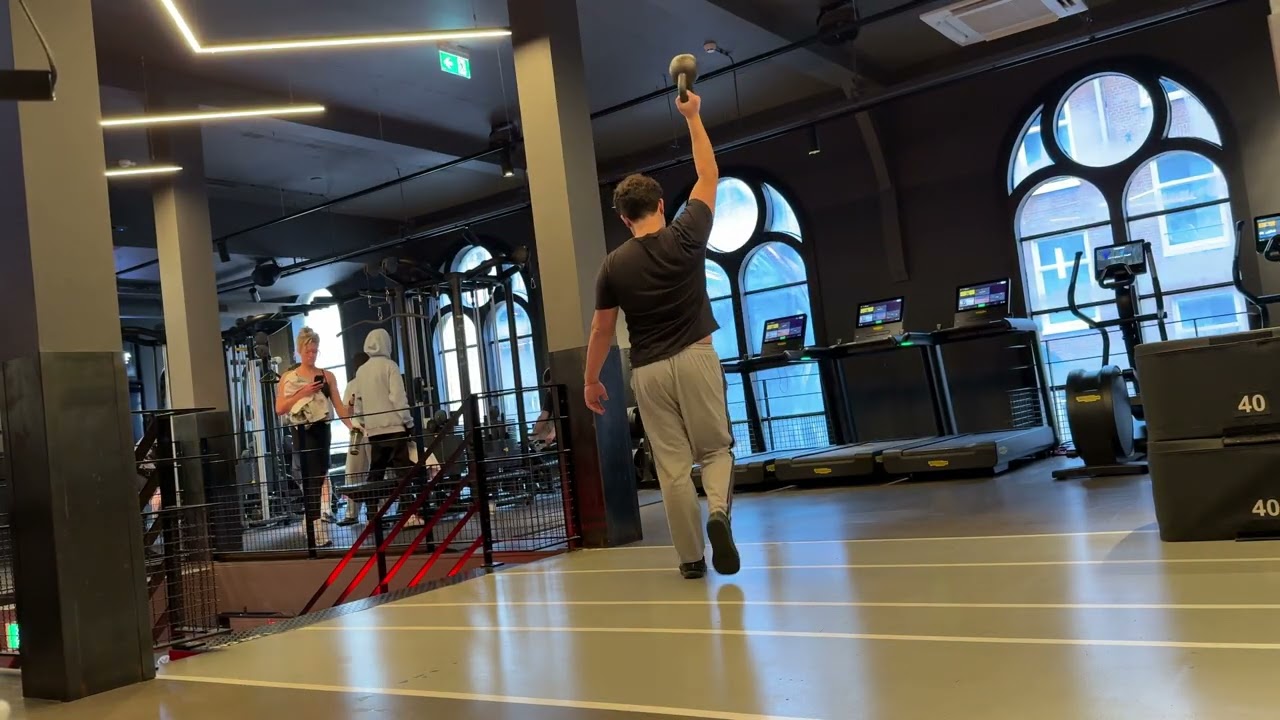Kettlebell Bottoms Up Variations with Walk