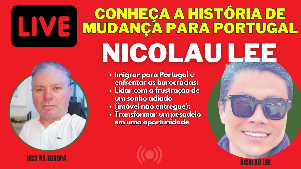 LIVE - Desafios, Aprendizados e Vitórias: Nicolau Lee e a sua Experiência de Mudança para Portugal
