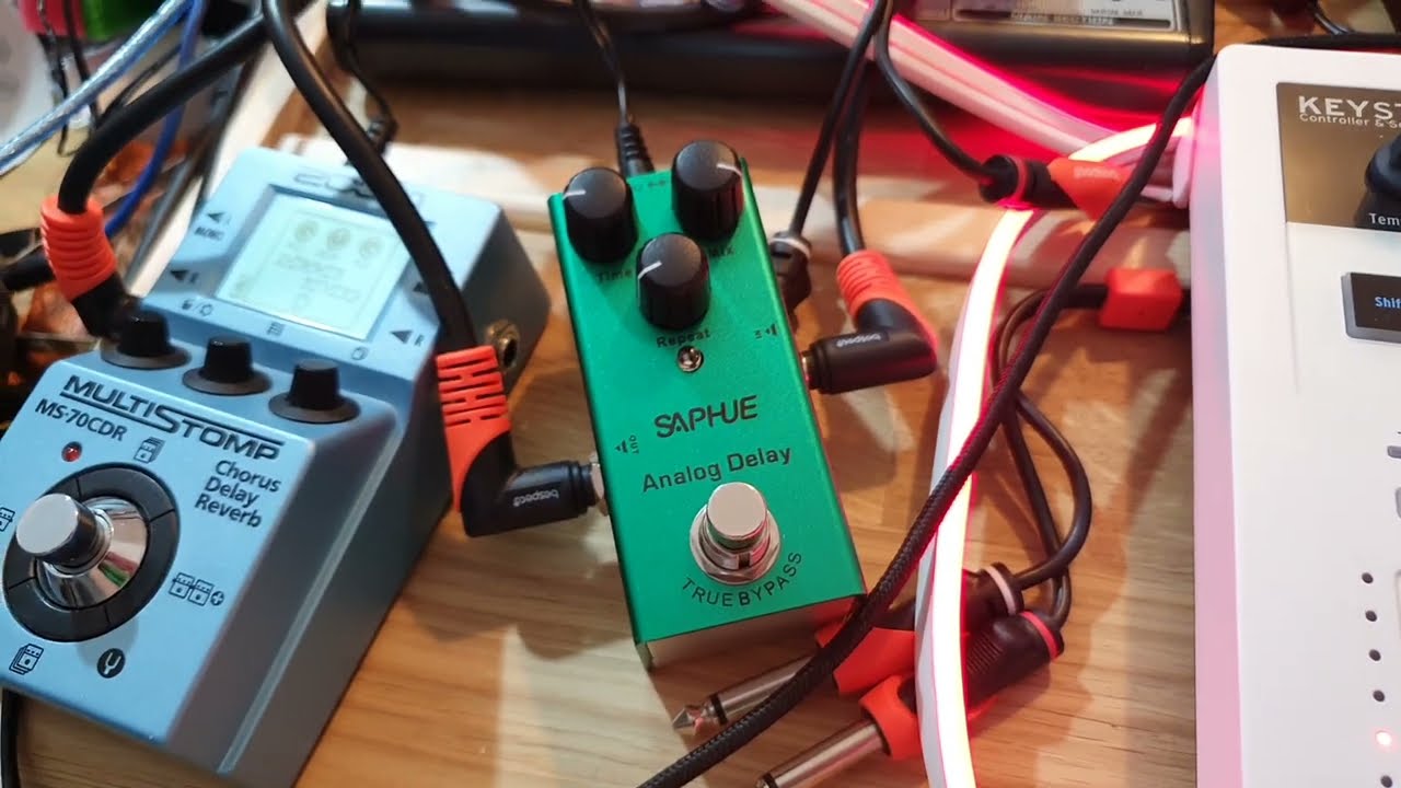 Стоит ли она $15?! Saphue Analog Delay педаль эффектов