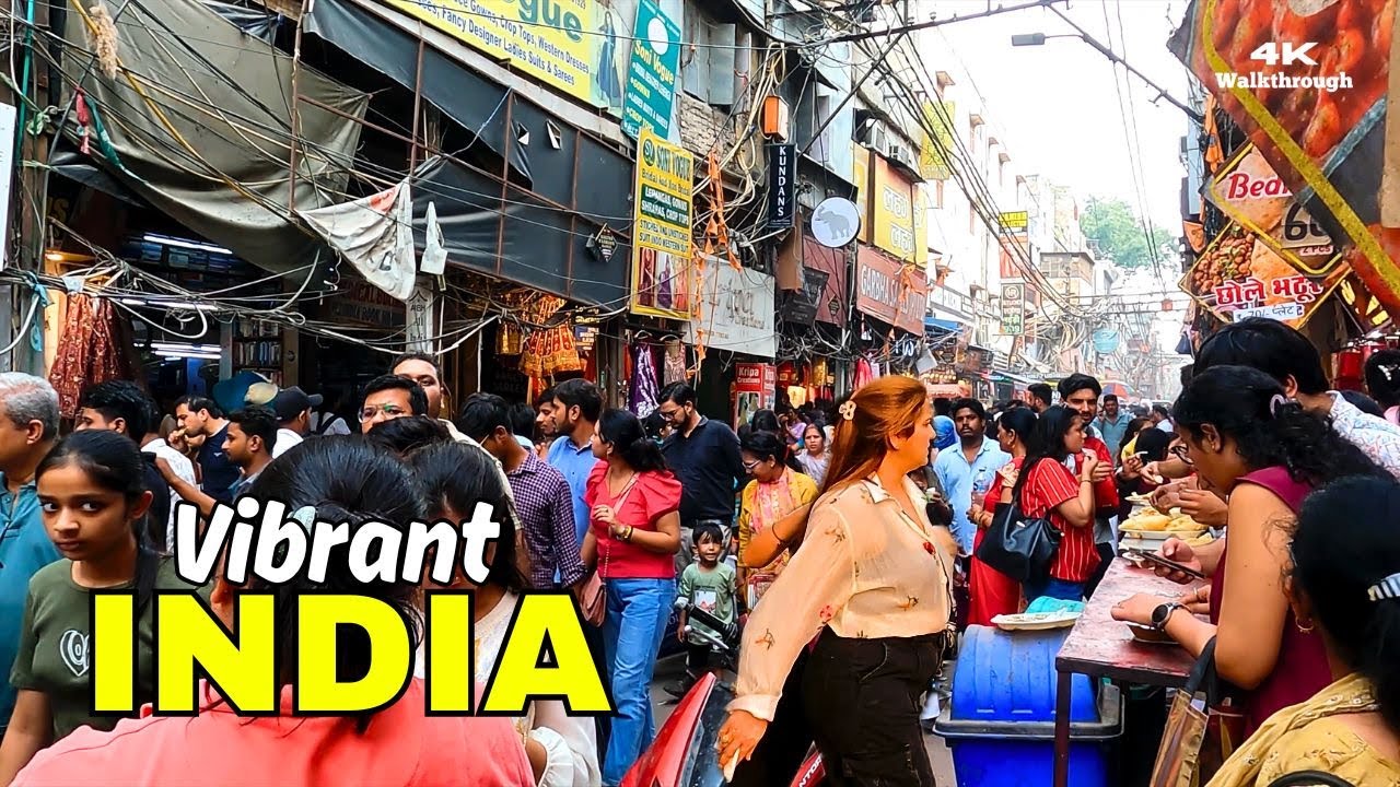 🇮🇳 Inside The Chaos of INDIA's Market Streets | Delhi Street Food & Culture 4K