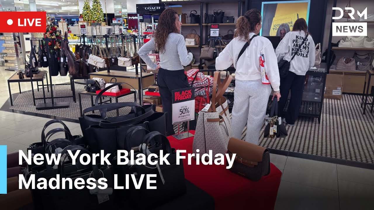 Black Friday LIVE from NYC: Massive Crowds at Best Buy, Macy’s & Fifth Avenue | AC1G
