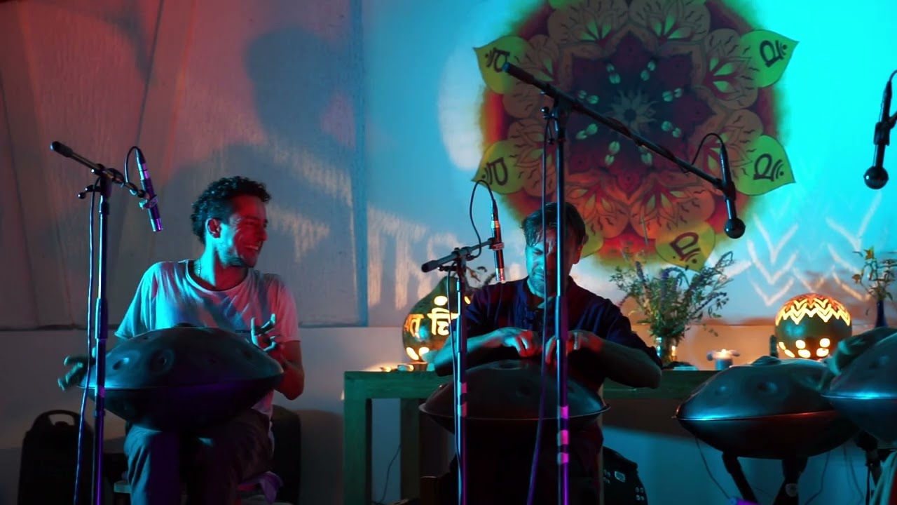 Alexandre Lora,  Kabecao, Nadishana,  Kyril Osherov at WILD NAYA Handpan Academy 2024