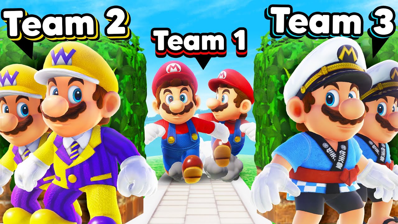 NEUER MODUS mit 3 TEAMS in Hide and Seek! - Mario Odyssey Multiplayer