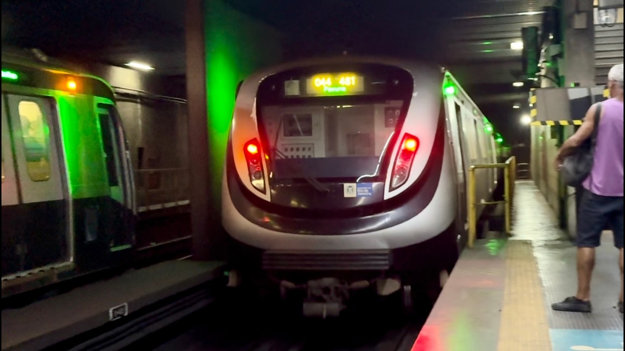 Ⓜ️MetrôRio | Movimentacao de trens na estação Saara/Presidente Vargas