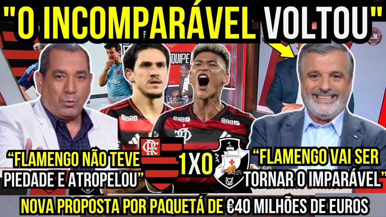 PASCOAL RASGA ELOGIO AO FLAMENGO! 