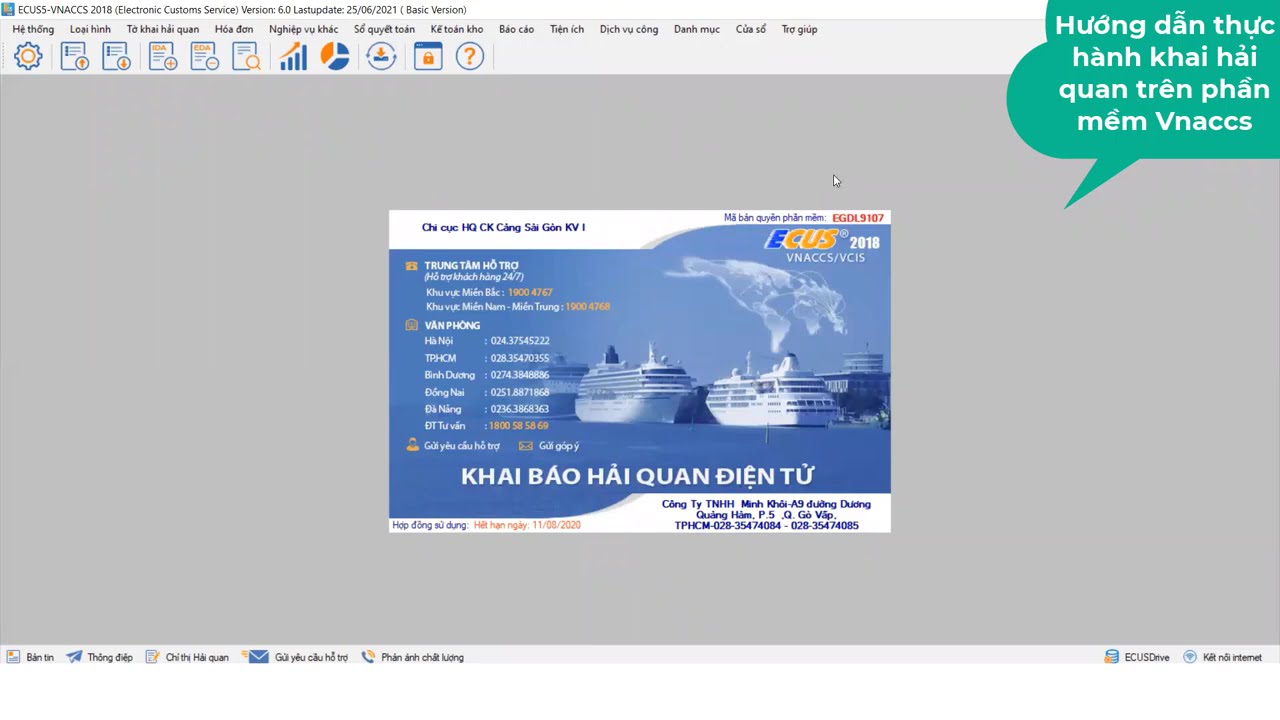 TDimex- Khai báo hải quan điện tử Vnaccs   Lô hàng xuất khẩu đường biển