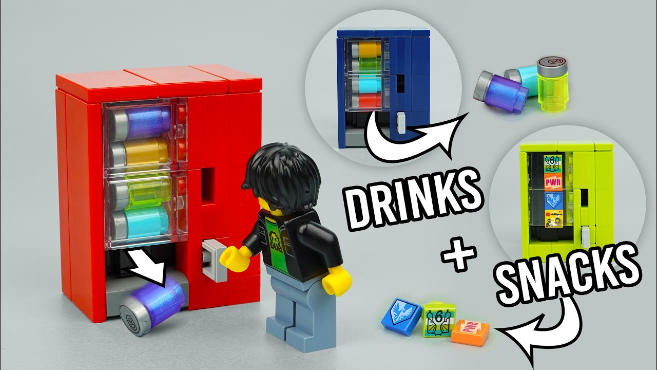 Работающие торговые автоматы LEGO — как построить