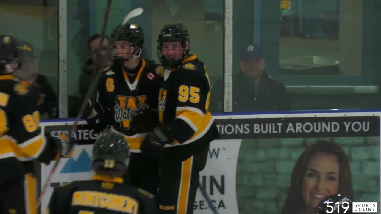 Хоккей среди игроков до 16 лет - Cambridge Jr. RedHawks против Waterloo Wolves