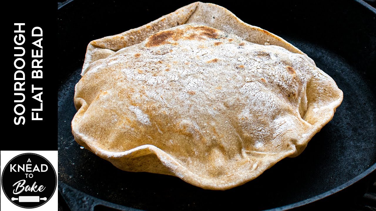 How to make Sourdough Flat Bread in the conventional oven or in the Grill