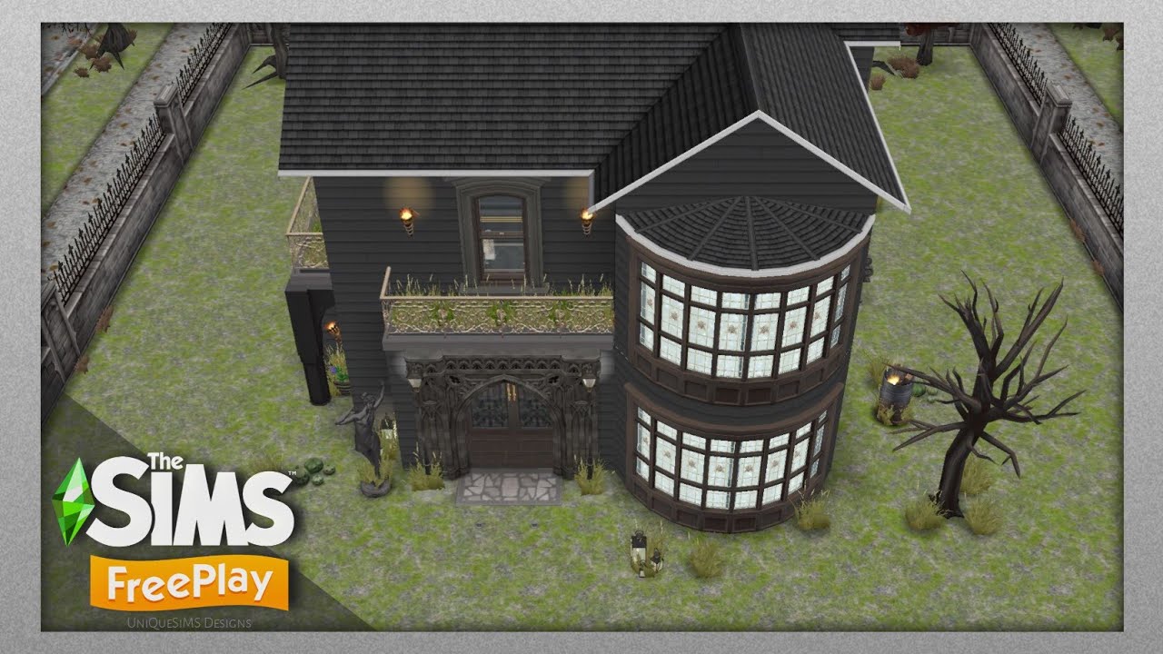Gothic Victorian House | The Sims FreePlay | House Tour | Floor Plans | UniQueSiMS Designs 