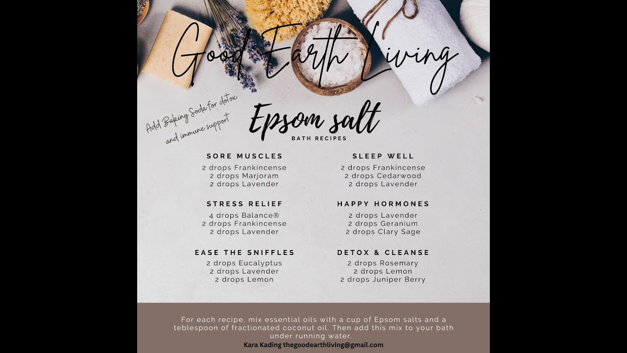 DIY Bath Salts with Essential Oils - the Perfect Gift!