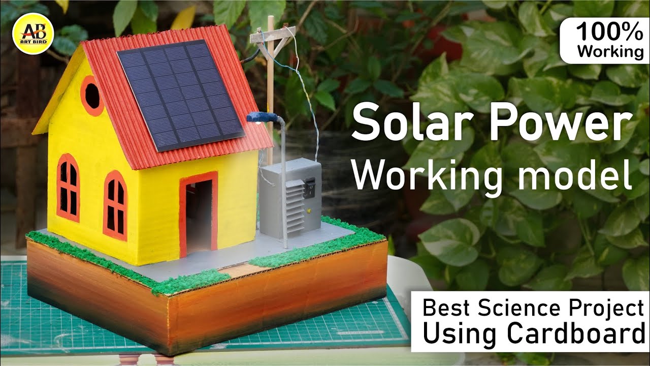 Solar house working model for science fair