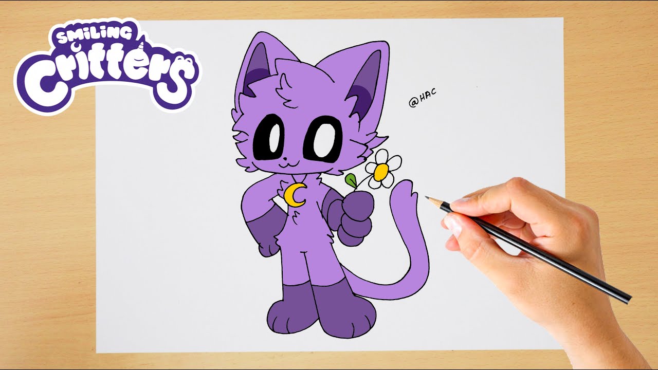 How to Draw  Cute CATNAP Step by step | Smiling Critters | Poppy Playtime Chapter 3 (Easy Drawing)