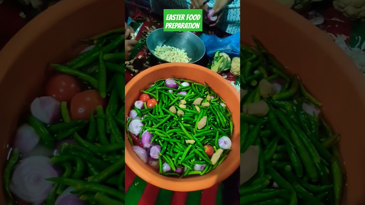 EASTER FOOD PREPARATION BY CHURCH TEAM 