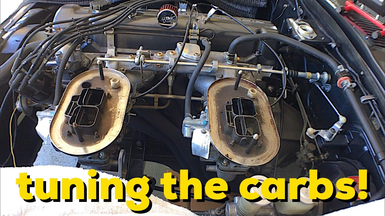 Tuning the dual 32/36 DGV Weber carburetors on the 1973 Datsun 240z
