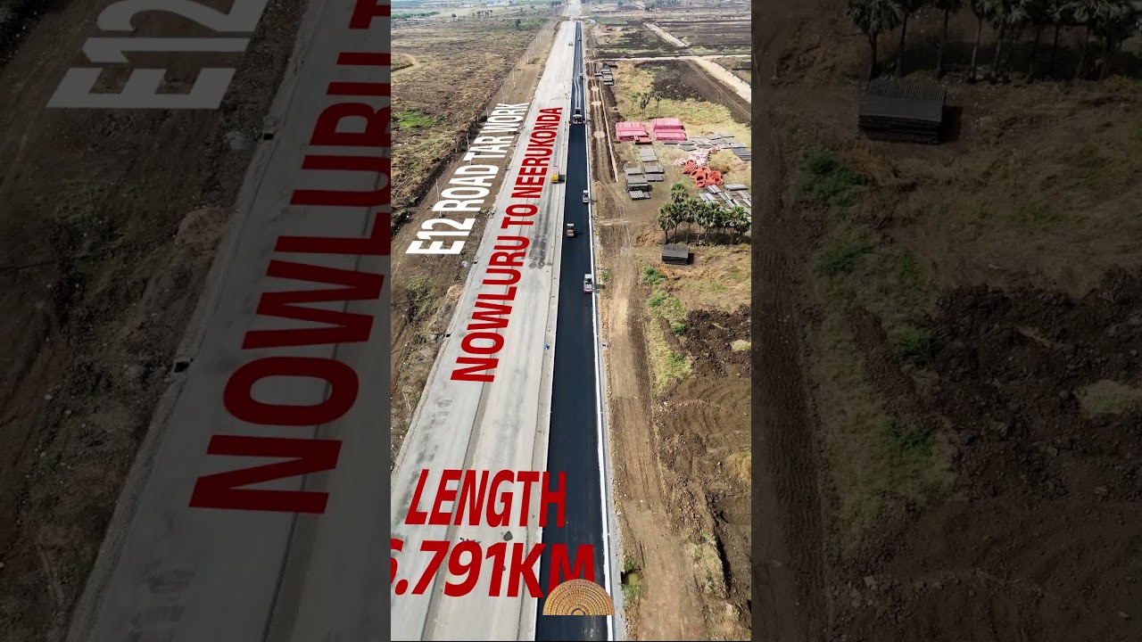 Amaravati E-12 Road Construction Update | Capital Infrastructure Development