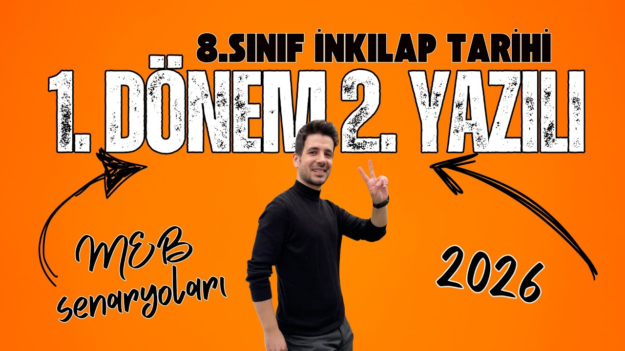 8. SINIF İNKILAP TARİHİ 1. DÖNEM 2. YAZILI - 2026