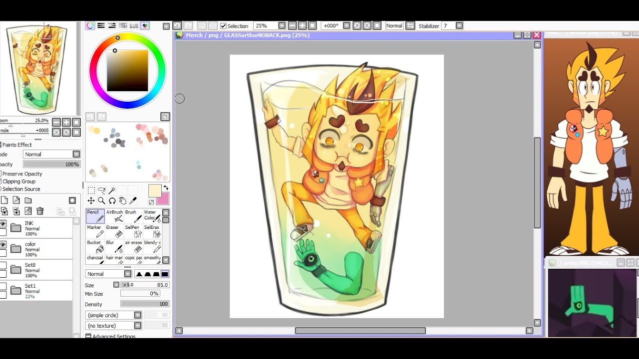 Mystery Skulls speedpiant// Chibi Arthur