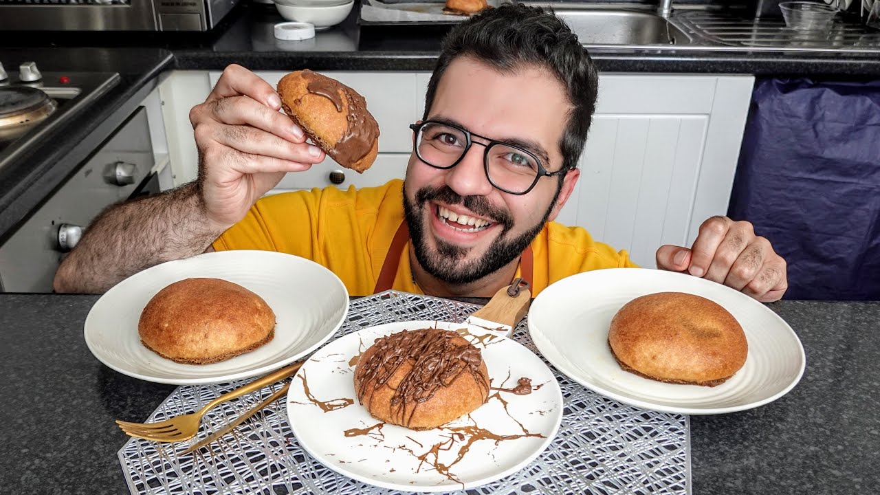 Coffee Bun | باباروتي بن | محشية زبدة مع نوتيلا | طريقة سهلة | شيف شاهين