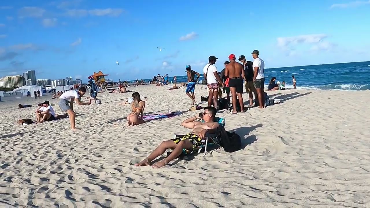 4K Metal Detecting SOUTH BEACH   Miami Beach !!!!!!!