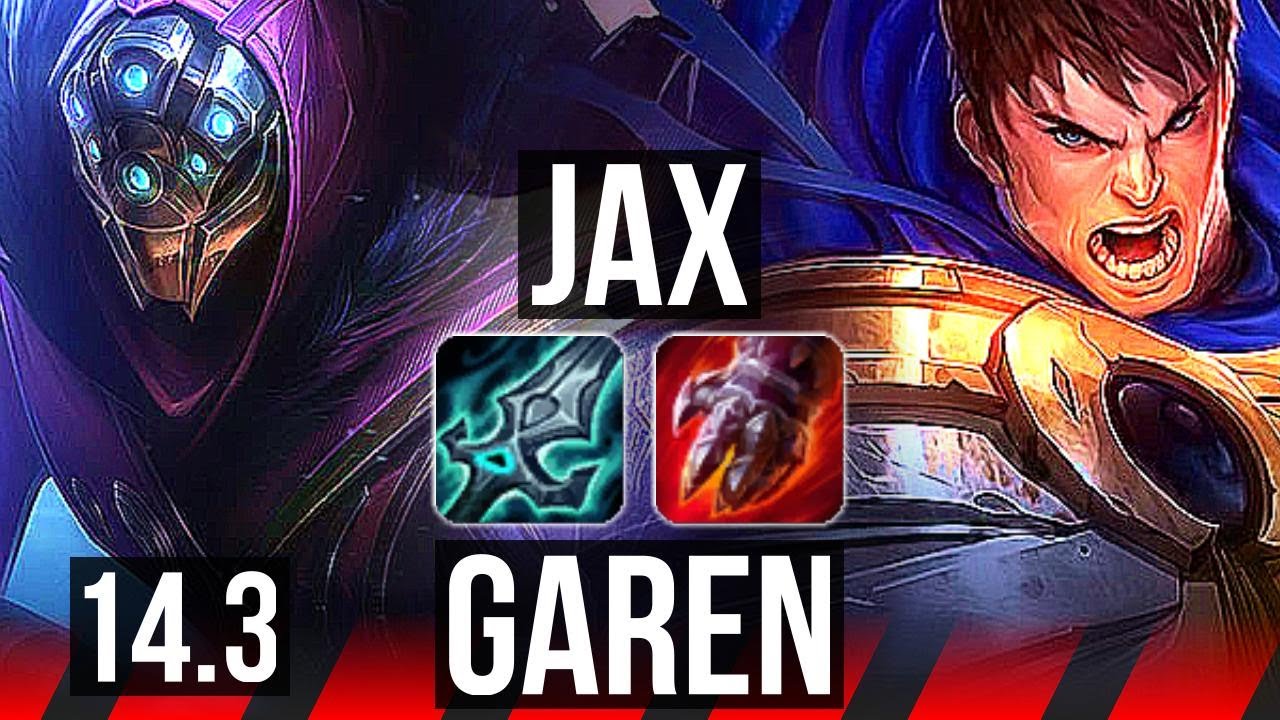 JAX vs GAREN (TOP) | 500+ games | KR Master | 14.3