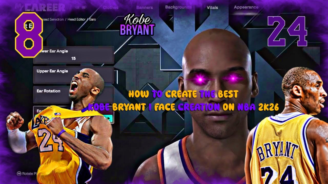 How to Create the Best kobe bryant i Face Creation on NBA 2K26 
