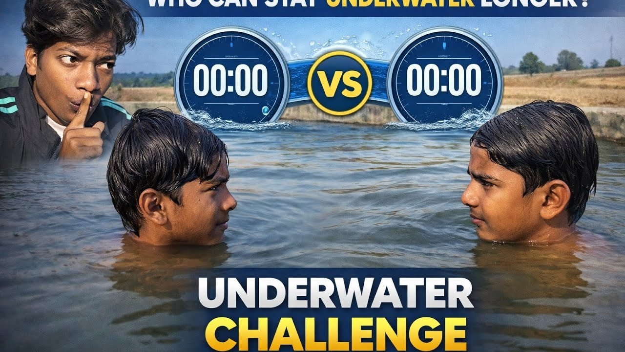 Paani Ke Andar Kon Zyada Der Tik Paya? 😱 | Water Challenge