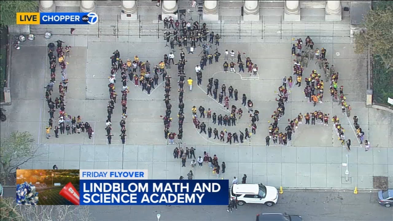 Lindblom Math and Science Academy Friday Flyover