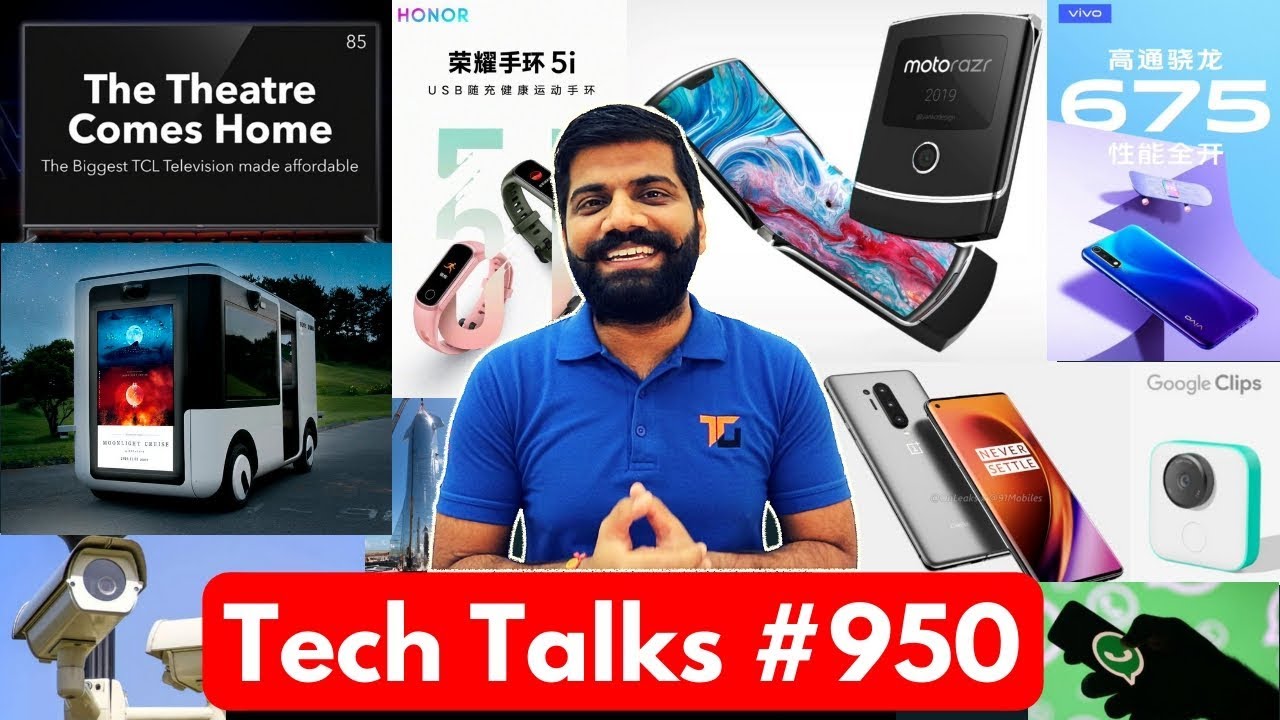 Tech Talks #950 - 11 iPhone 11 Giveaway, OnePlus 8 Pro 4 Cam, Apple Ring, A90 5G, Moto Razr 2019