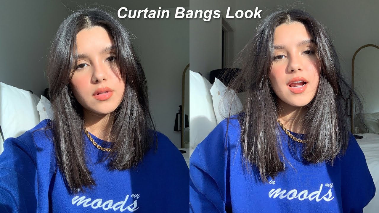 Cómo peino mis curtain bangs, how to style long bangs