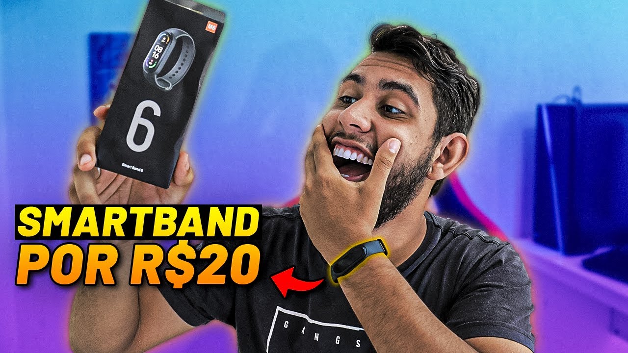 a SMARTBAND de 20 REAIS da SHOPEE! SMARTBAND M6, será que VALE a PENA? Unboxing e Review
