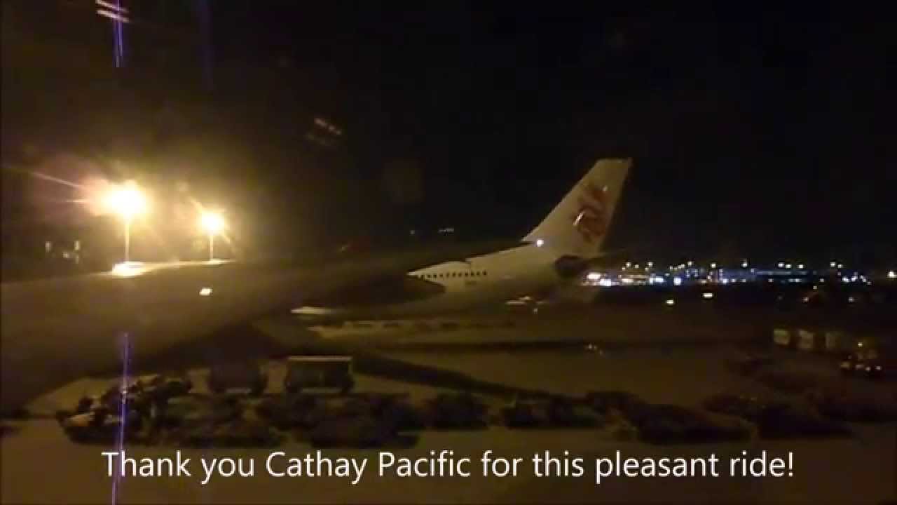 Cathay Pacific flight CX 714 from Singapore to Hong Kong on the Boeing 777-367 ( Economy class )