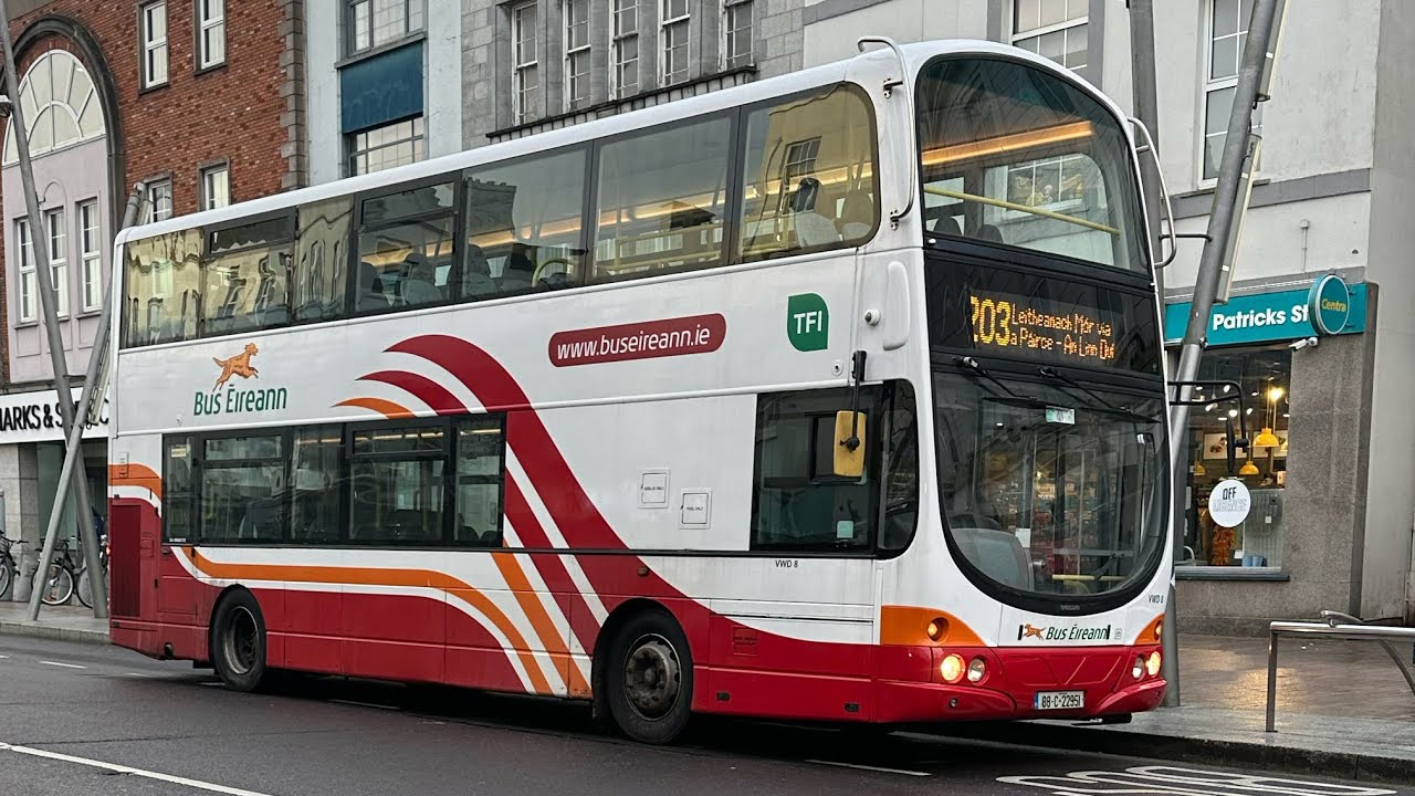 Bus Eireann VWD8 Volvo B9TL Wright Eclipse Gemini 1 Route 203 City Centre to Turners Cross