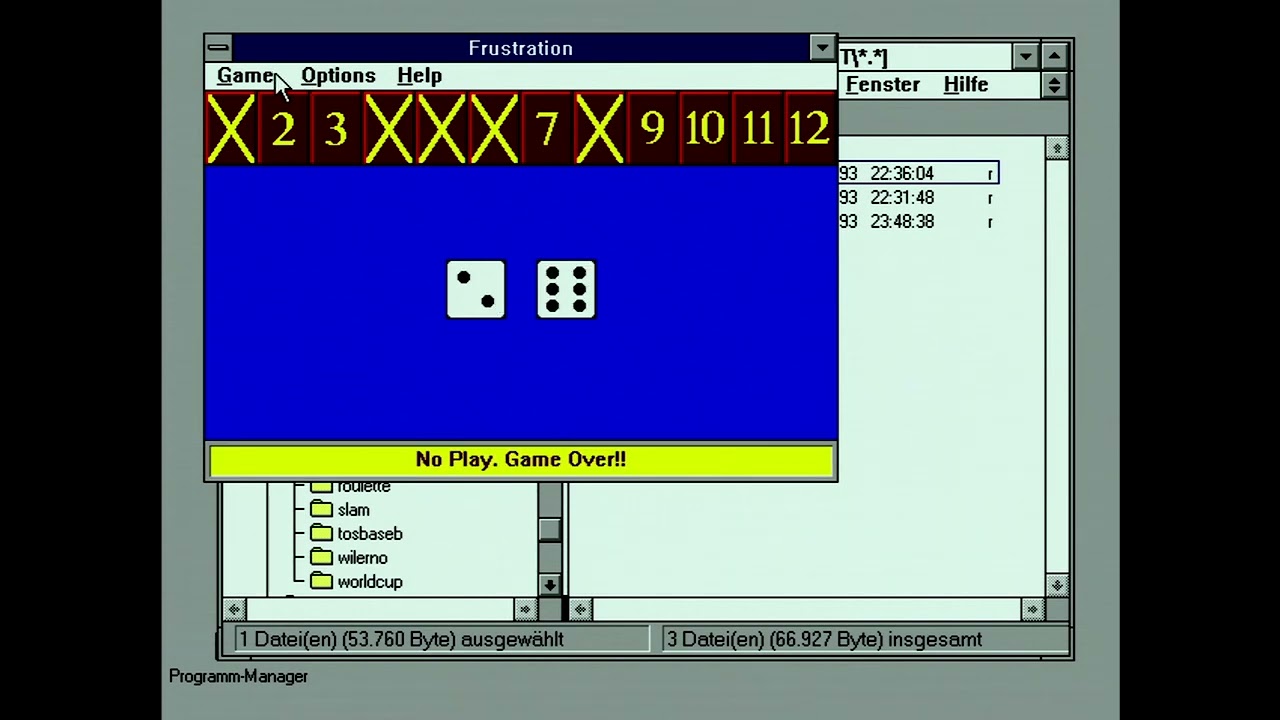 Frustration (PC, 1993)