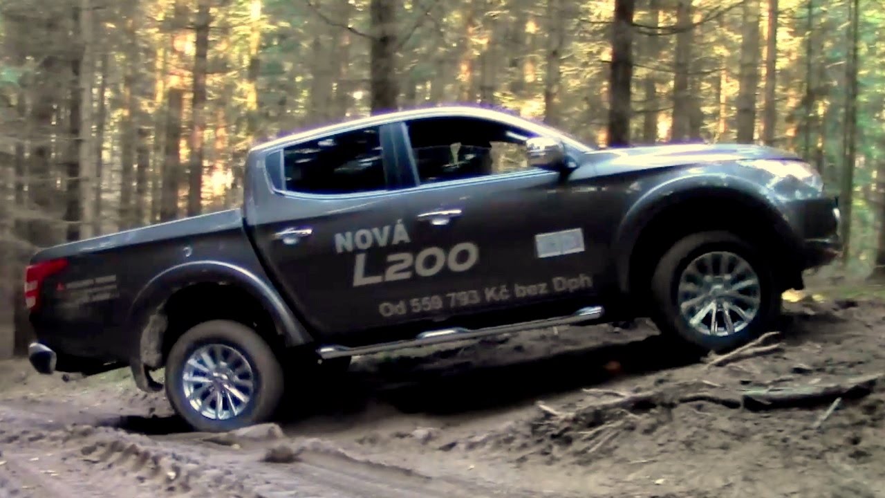 Mitsubishi L200 Off road driving footage 2016