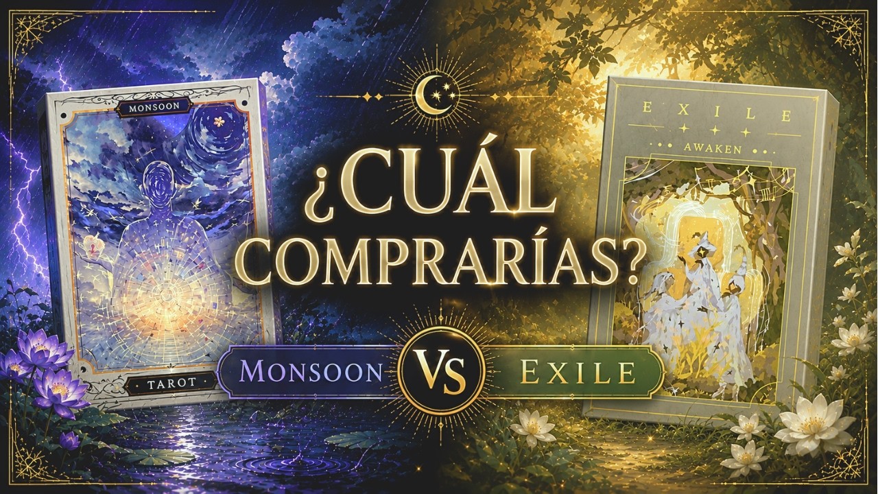 Monsoon Tarot VS Exile Tarot #reseñatarot #exiletarot #monsoontarot #tarotcards
