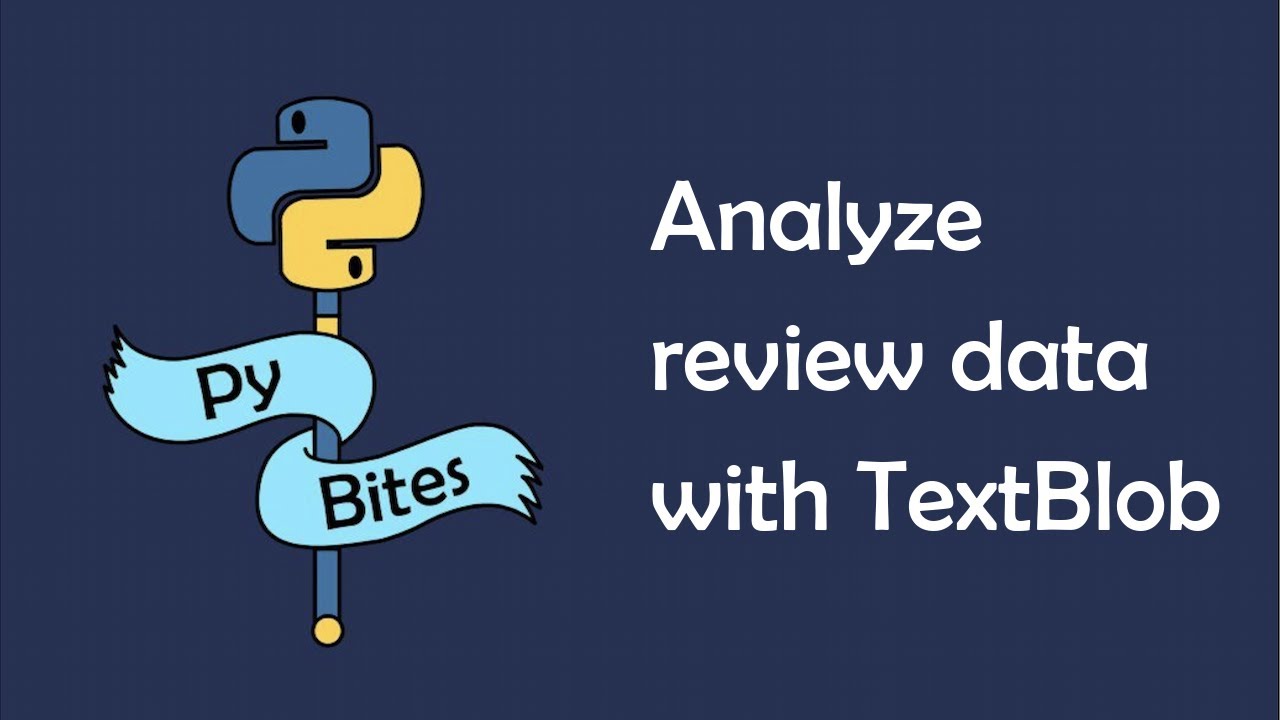 Analyzing review data with Python TextBlob