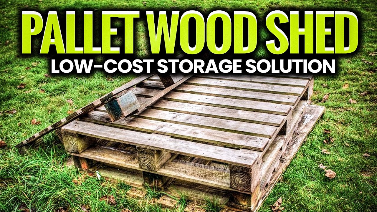 Pallet wood shed - low-cost storage solution
