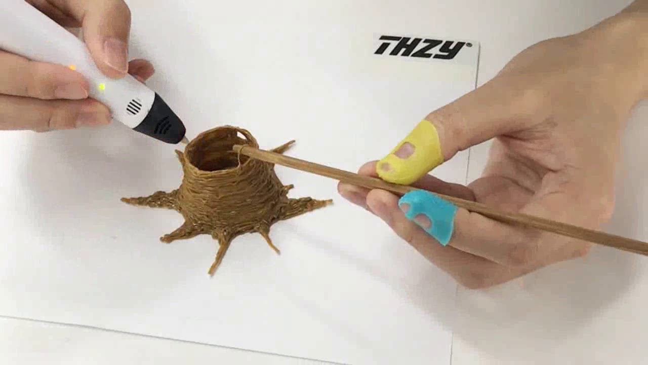 THZY 3D Pen - How to Draw A Big Tree - 3D Printing Pen Creations