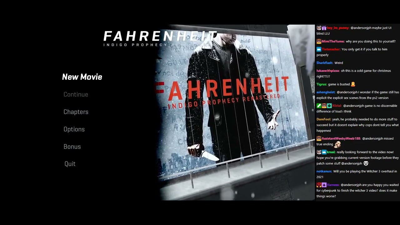 Joseph Anderson Fahrenheit: Indigo Prophecy stream 1/ Helltaker with chat [12/15/2020]
