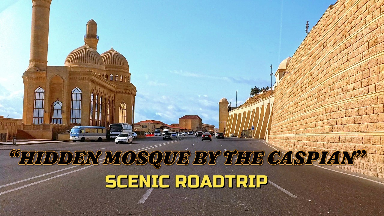 Baku to Bibi-Heybat Mosque Scenic Drive 🇦🇿 | Caspian Sea  & Highland Views #travel #viralvideo